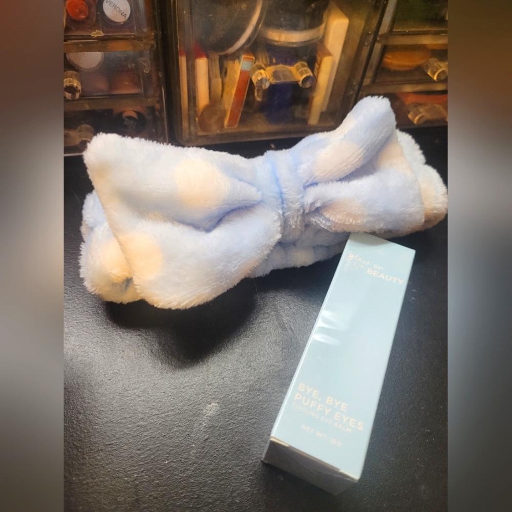 Glow on 5th beauty eye balm and headband